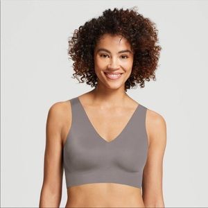 NWOT Gray/Taupe V-Neck Lounge Bra